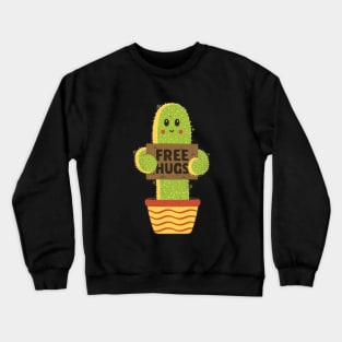 Free Hugs Cactus Crewneck Sweatshirt